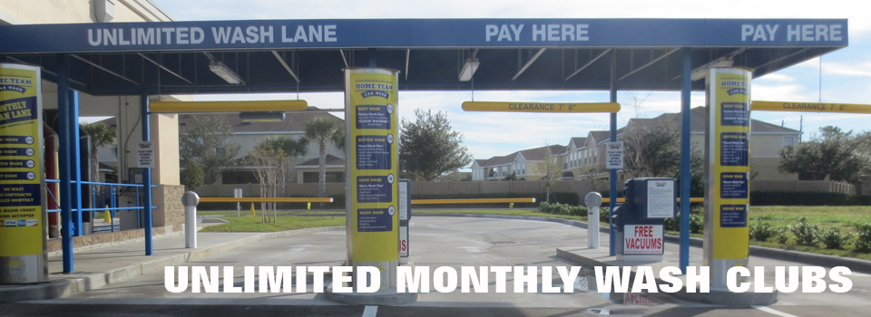 Unlimited Monthly Wash Clubs